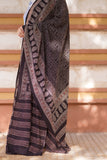 Meeras Ajrak Chaadar - Black Pure Lawn Chaddar