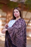 Hand-Block Printed Black Ajrak Chaadar: A Classic Pakistani Design