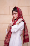 Maroon Ajrak Scarf - A Timeless Classic, Hand-Block Printed