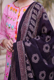 Black & Burgundy Ajrak Chaadar: A Timeless Hand-Block Printed Throw